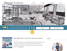 Tablet Screenshot of laurenkolazas.com